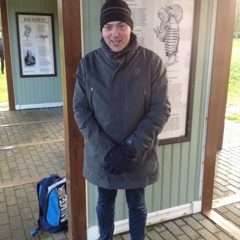 Ástþór í vettvangsferð í Laugardal