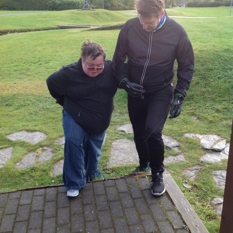 Egill í vettvangsferð í Laugardal