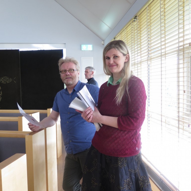 Ari og Rósa kennarar Fjölmenntar.