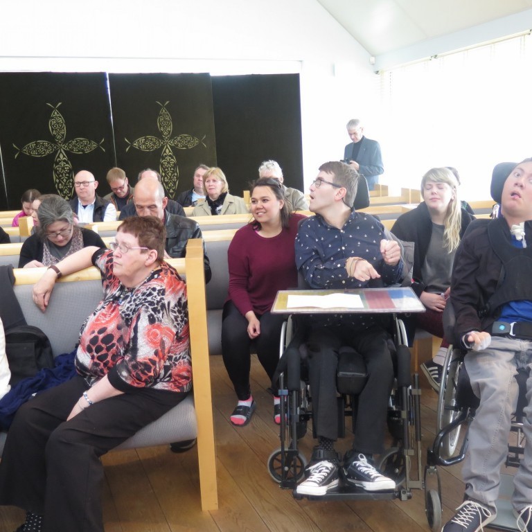 Gestir nutu sín á tónleikunum.