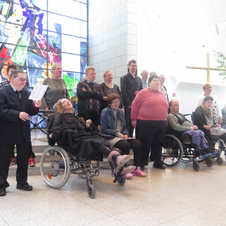 Kórar Fjölmenntar sungu nokkur lög.