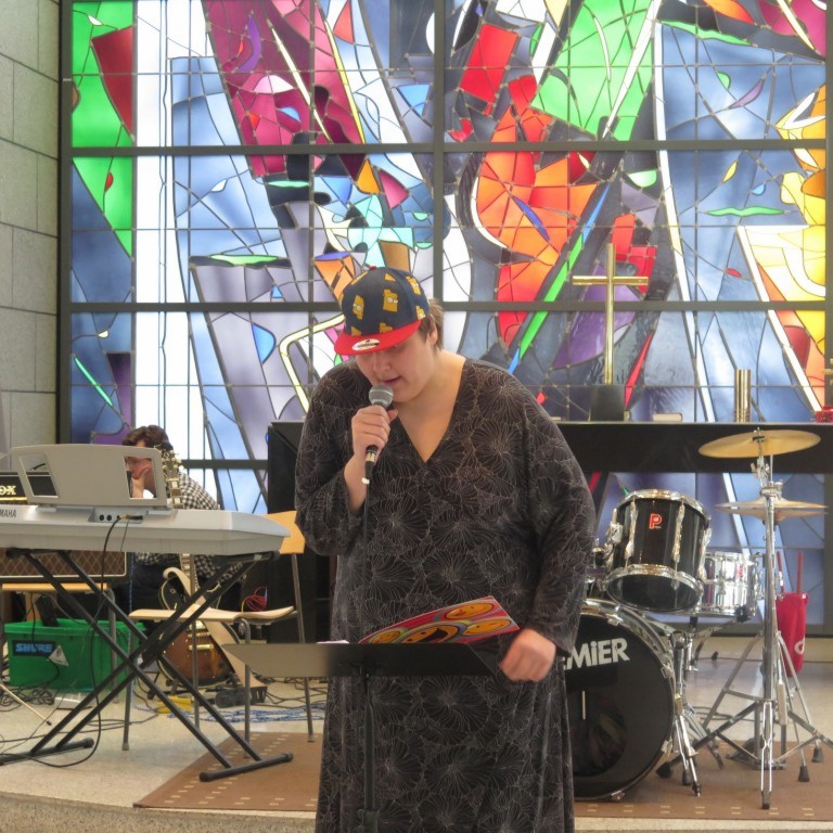 Elín tók tvö lög á tónleikunum.