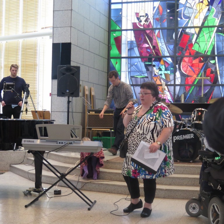 Ágústa var kynnir kvöldsins.