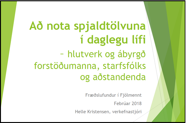 Glærur frá kynningunni