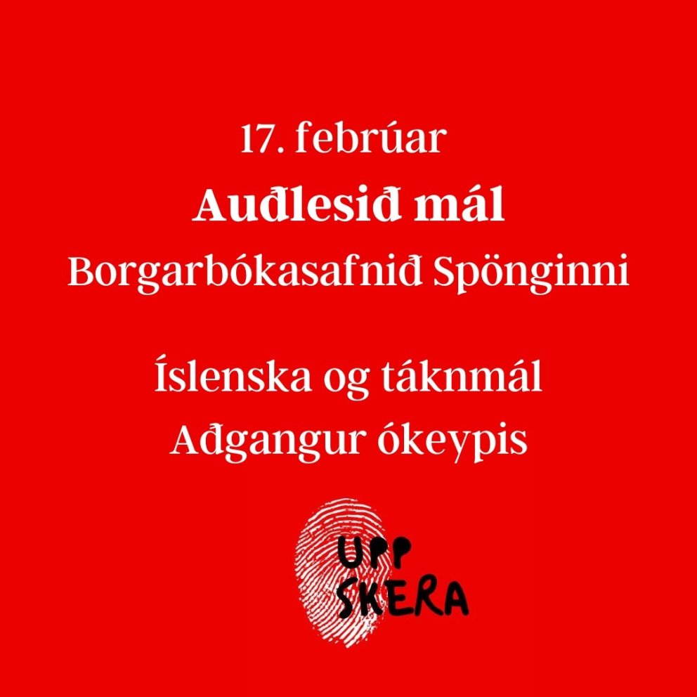 Fyrirlestur um auðlesið mál