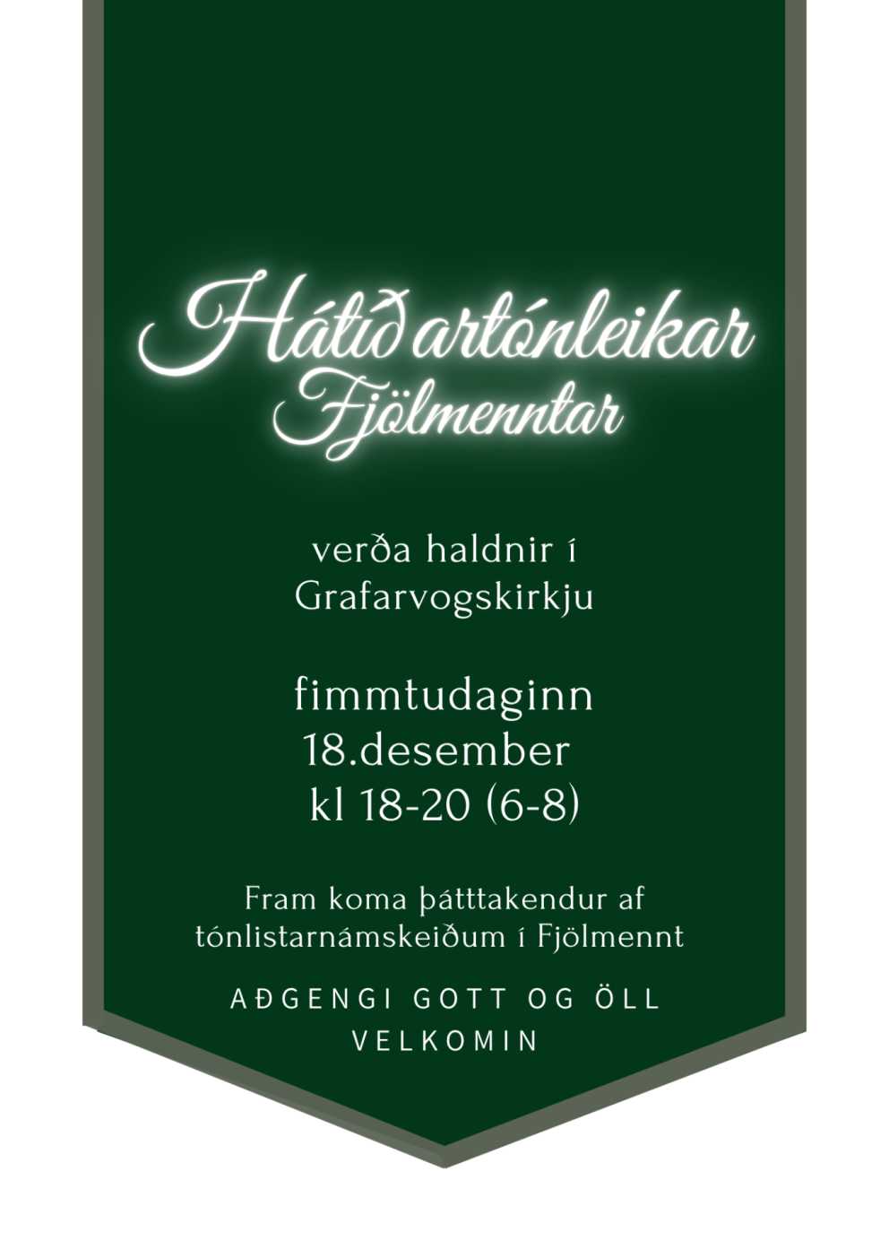 Jólatónleikar Fjölmenntar