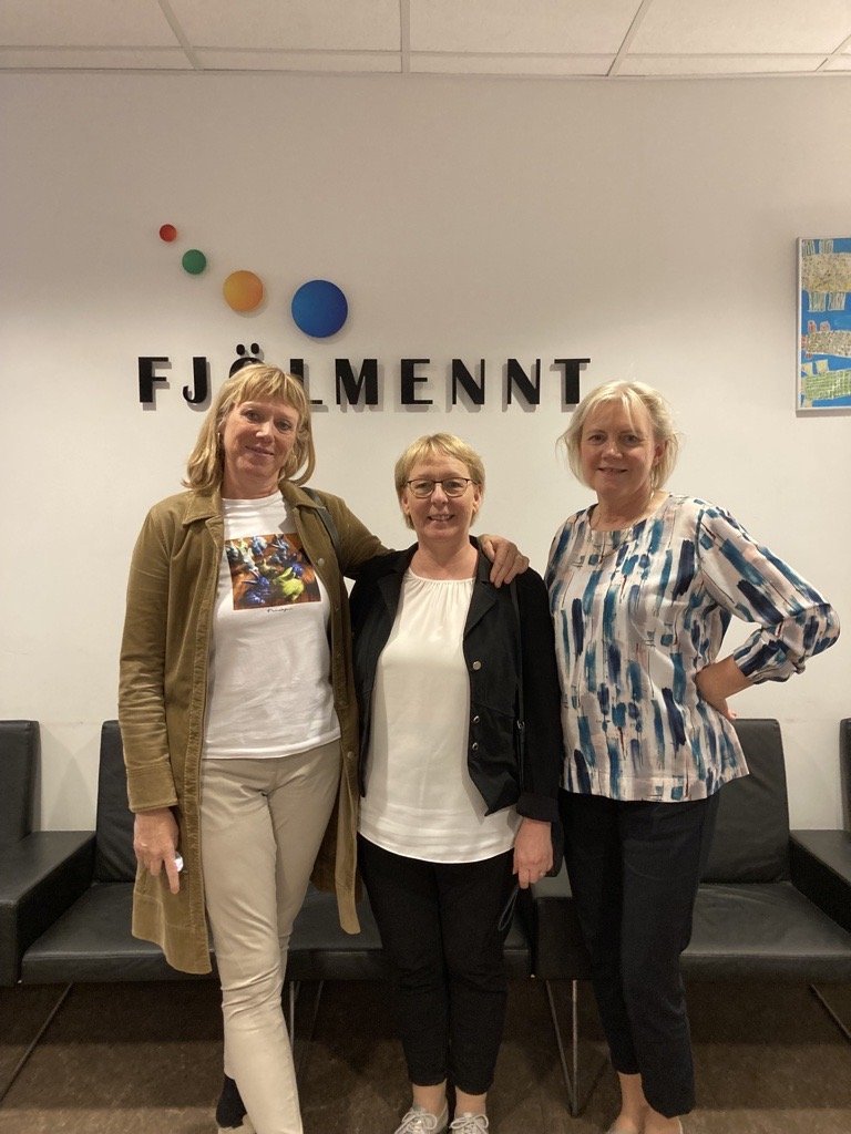 Frá vinstri Hulda Arnljótsdóttir, Ragnheiður Bóasdóttir og Helga Gísladóttir