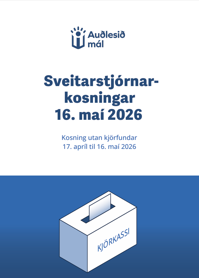 Auðlesinn bæklingur um kosningar!