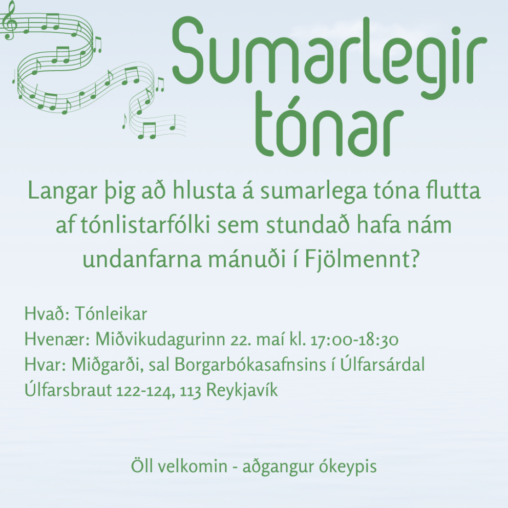Velkomin á tónleika