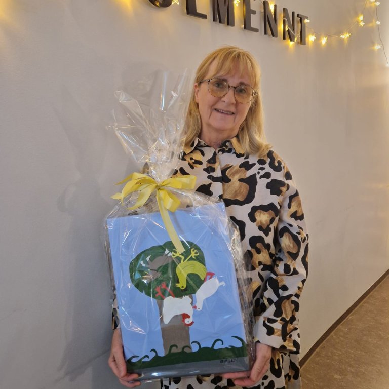 Mynd frá kveðjuhófi