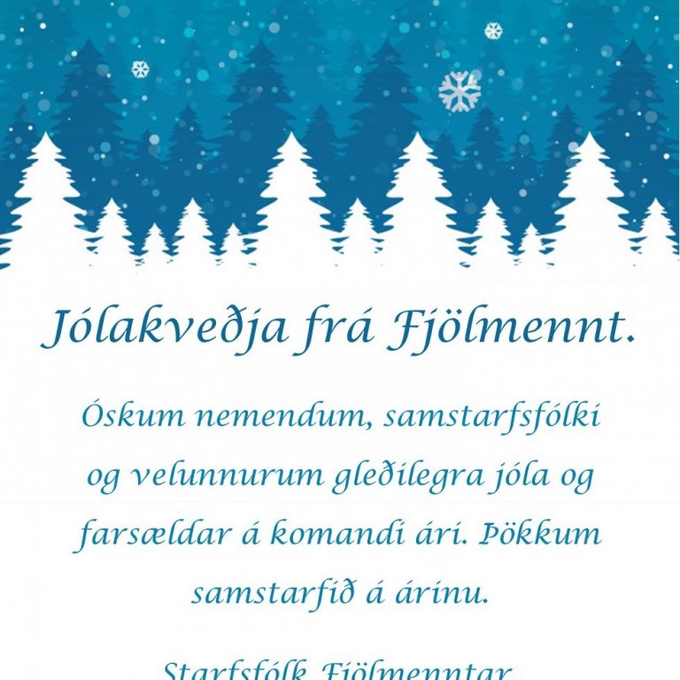Jólakveðja frá Fjölmennt