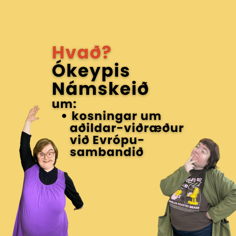Hvað ætla ég að kjósa - námskeið í samstarfi við Átak félag fólks með þroskahömlun