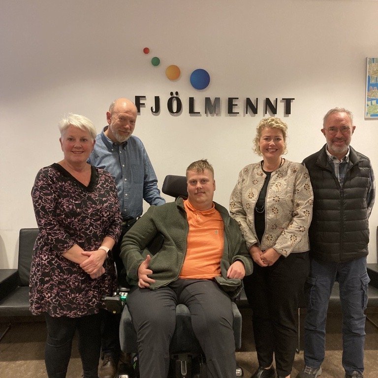 Stjórn Fjölmenntar: Gerður Aagot Árnadóttir formaður stjórnar, Hróbjartur Árnason ritari, Sveinbjörn&hellip;