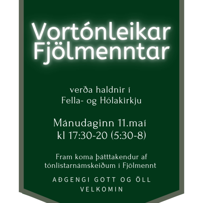 Vortónleikar Fjölmenntar 2026