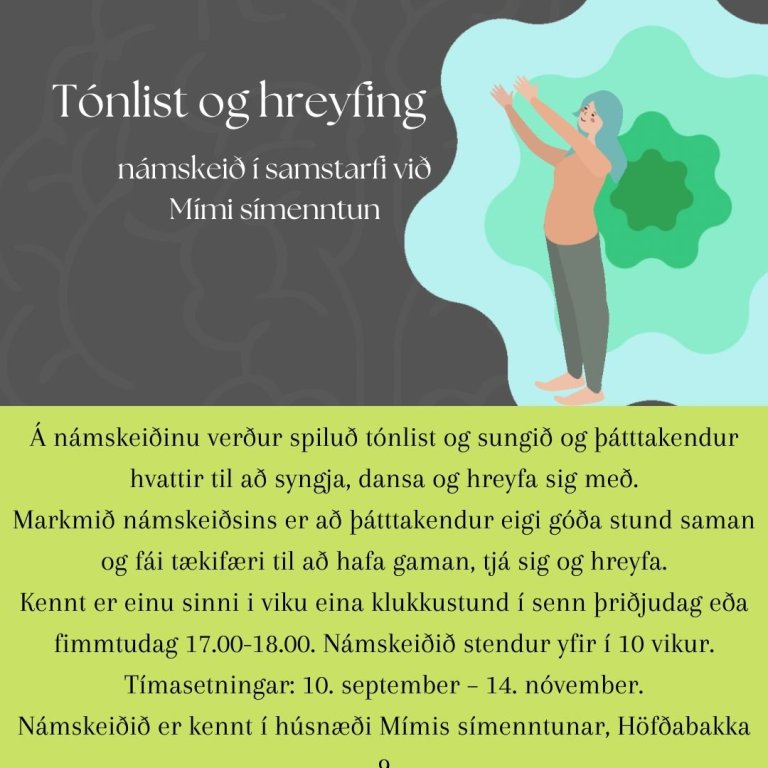 Tónlist og hreyfing í Mími
