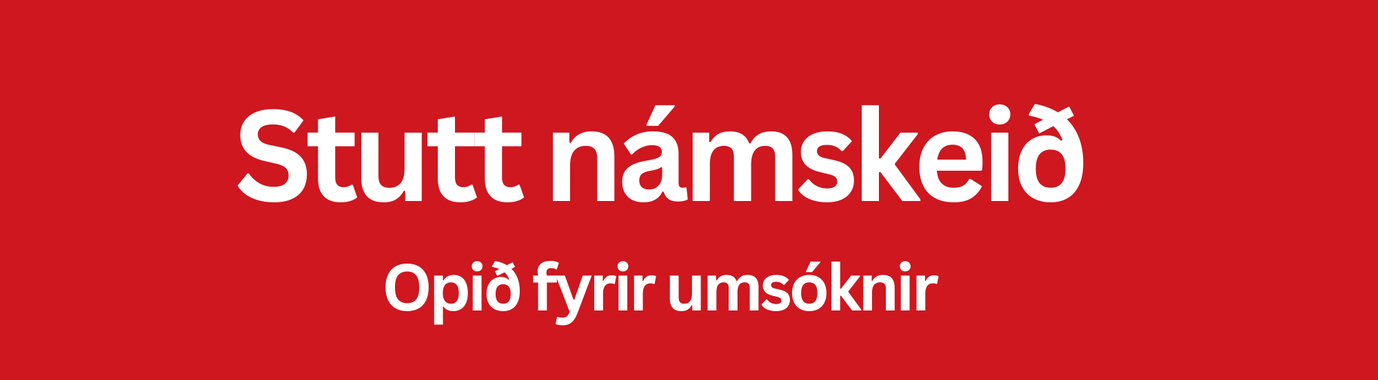 Stutt námskeið