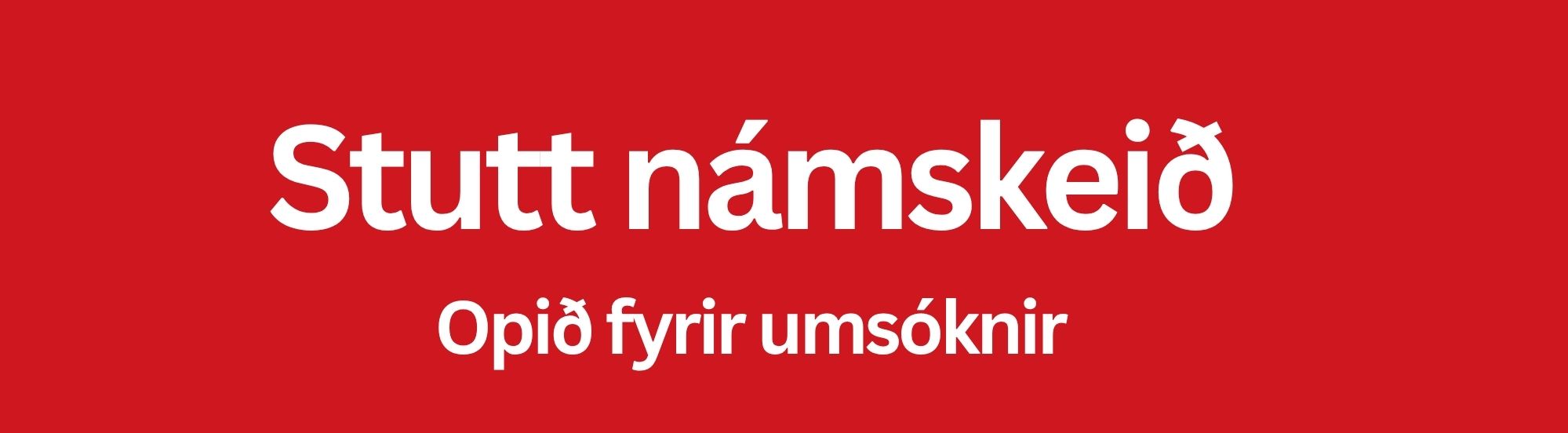 Stutt námskeið